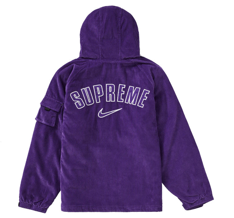 SUPREME NIKE ARC CORDUROY HOODED JACKET