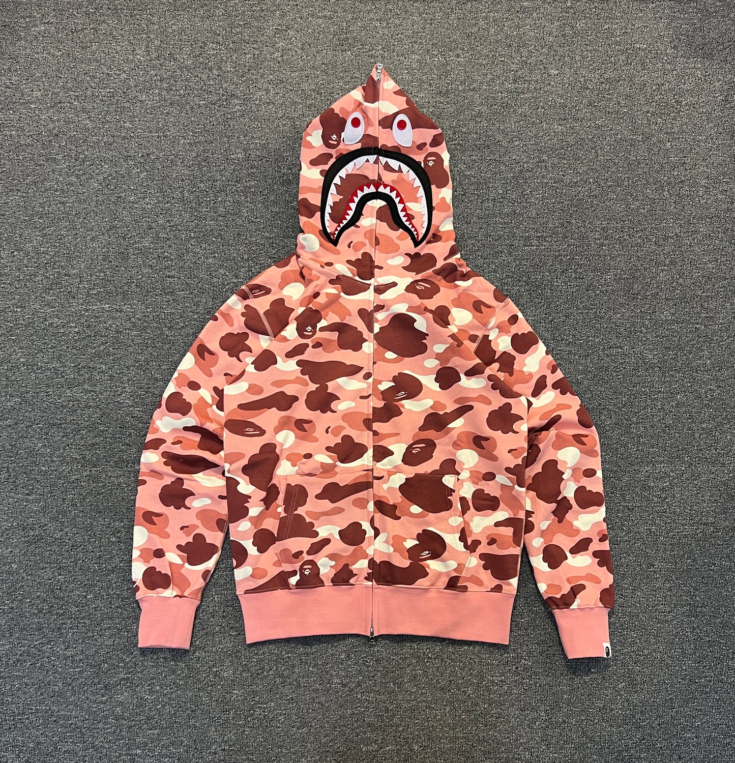 Bape Camo Shark Zip Ups